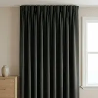 Fresh & Co Gordijnen 100% Verduisterend - Haken - Antraciet 150 x