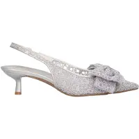 La strada Slingback Zilver Mesh - Damesschoenen - Maat - 40