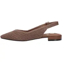 La strada Slingback Bruin Knitted - Damesschoenen - Maat - 39