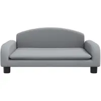 vidaXL Hondenmand 70x45x30 cm stof lichtgrijs
