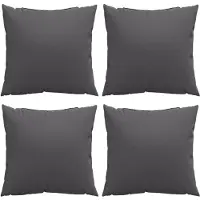 vidaXL Bankkussens 4 st 60x60 cm stof antracietkleurig