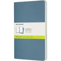 Moleskine Cahier Journals - Large - Blanco - Blauw - set van 3
