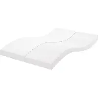 vidaXL Schuimmatras 7 zones hardheid 20 ILD 120x220 cm wit