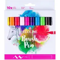 Royal Talens Brush Pen set Helder | 10 colours