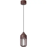 Lucide Hanglamp Wells roestbruin