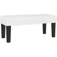 vidaXL Bankje 70x30x30 cm kunstleer wit