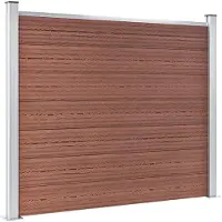 vidaXL Schuttingpanelenset 872x146 cm HKC bruin