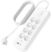 Belkin Surge Protection 8 Outlet 2 Meter Usb C Wit