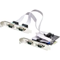 StarTech.com PCI Express Kaart met 4 Poorten - - Adapter/PCAe naar RS232/RS422/RS485