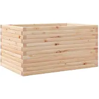vidaXL Plantenbak 90x60x45,5 cm massief grenenhout