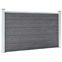 vidaXL Schutting 872x106 cm HKC grijs