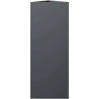 vidaXL Plantenbak driehoek 30x26x75 cm staal antracietkleurig