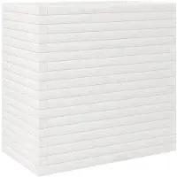 vidaXL Plantenbak 70x40x68,5 cm massief grenenhout wit