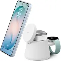 Belkin Boostcharge Pro Magnetisch Draadloos Oplaadstation Qi2 25w - Wit