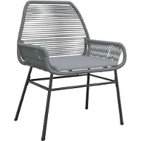vidaXL 7-delige tuinset met kussens, grijs, polyrotan, glas
