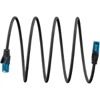 Goobay UTP CAT6a flexibele netwerkkabel | TPE LSZH | zwart | 5 meter