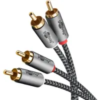 Goobay Plus stereo cinch kabel, 3,0 m