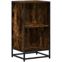 vidaXL Boekenkast 40x35x76 cm bewerkt hout gerookt eikenkleurig