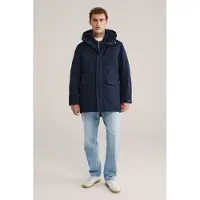 We fashion Winterparka donkerblauw