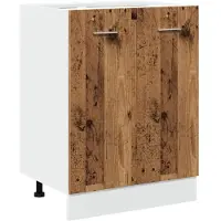 vidaXL Onderkast Lyon 60x46x81,5 cm bewerkt hout oud houtkleurig