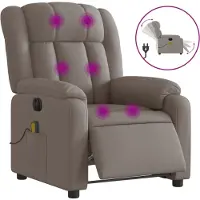 Sonstiges Massagestoel elektrisch verstelbaar stof taupe