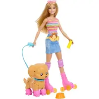 Barbie Pets: Skate And Run With Puppy Doll Blauw Kinderen