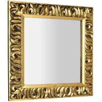 Sapho Zeegras Spiegel met lijst, 90x90cm, goud
