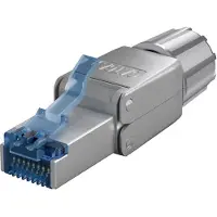 Goobay RJ45 connector Cat6a | STP (Voor stugge en soepele kern, Field plug)