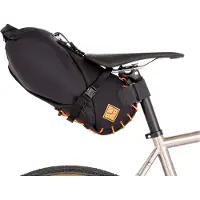 Restrap - Fietstassen - Saddle Bag Orange 8L + Dry Bag voor Unisex - Zwart