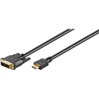 Goobay DVI-HDMI kabel High Speed - HDMI-A (mannelijk) - HDMI 1.2 - 1,5 meter - Zwart