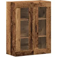 vidaXL Wandkast 69,5x34x90 cm oud houtkleurig