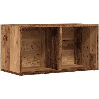 vidaXL LP Opbergbox 69,5x34x36 cm bewerkt hout oud houtkleurig