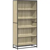 vidaXL Boekenkast 80,5x35x170,5 cm bewerkt hout sonoma eikenkleurig
