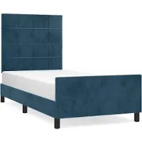 vidaXL Bedframe zonder matras, donkerblauw, 80x200 cm, fluweel