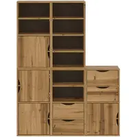 vidaXL Bijzetkasten 5 st "ODDA" 40x24x79 cm massief grenenhout