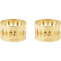 Georg Jensen warmtelichthouder 2026 Goud, 2-pack