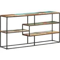 vidaXL Dressoir 150x30x75 cm massief gerecycled hout