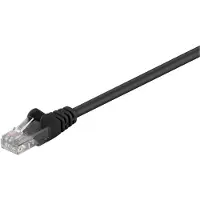 Goobay CAT 5e Patch Cable, U/UTP, black 50 m