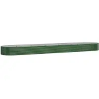 vidaXL Plantenbak 507x100x36 cm gegalvaniseerd staal groen