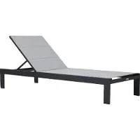 Axi Elio Ligbed in Antraciet / Grijs | Lounger met Aluminium frame verstelbaar in 5 standen | Zonnebed voor buiten / tuin