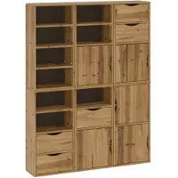 vidaXL Bijzetkasten 6 st "ODDA" 40x24x79 cm massief grenenhout
