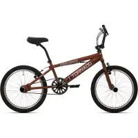 Royal Langnickel Freestyle bmx 20" bugatti - donkerbruin mat zwart met zwarte banden