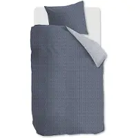 Rivièra Maison Twisted dekbedovertrek - Eenpersoons - 140x200/220 - Blauw
