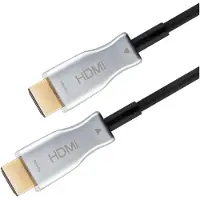 Goobay 65568 HDMI kabel 30 m HDMI Type A (Standaard) Zwart, Zilver