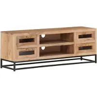 vidaXL Tv-meubel 110x30x40 cm massief acaciahout