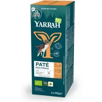 Yarrah Bio Hond Mult-Pack Alu Kuip - Hondenvoer - Rund Kip Kalkoen 6x150 g