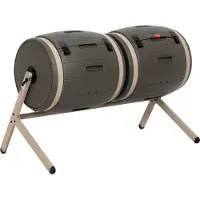 Lifetime Kunststof composteerder met 2 vaten 380l 79x160x110cm