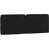 vidaXL Hoofdbordkussen 140 cm fluweel zwart