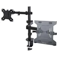 StarTech.com Monitorsteun voor bureau - STARTECH - A2-LAPTOP-DESK-MOUNT - Zwart - Verstelbaar - Kantelbaar