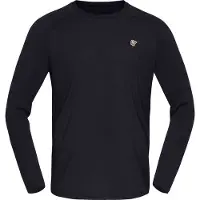 Norrøna - Femund PureUll L/S - Merinoshirt L, zwart